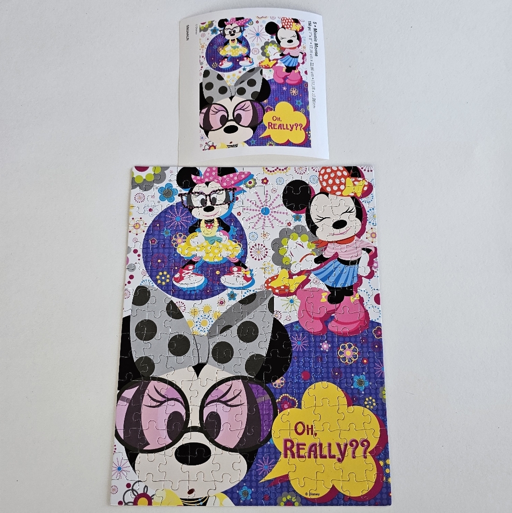 Disney Minnie Mouse 150 Piece Jigsaw Puzzle Complete No Box Mega Puzzles
